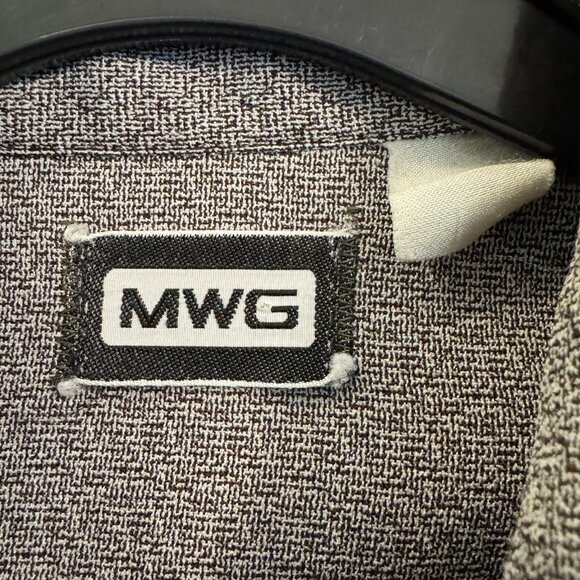 MWG Western Shirt Vintage Pearl Snap Button Size Medium Large - Picture 4 of 9